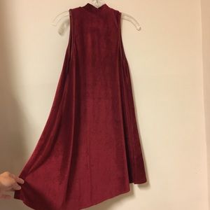 Vintage red velvet dress